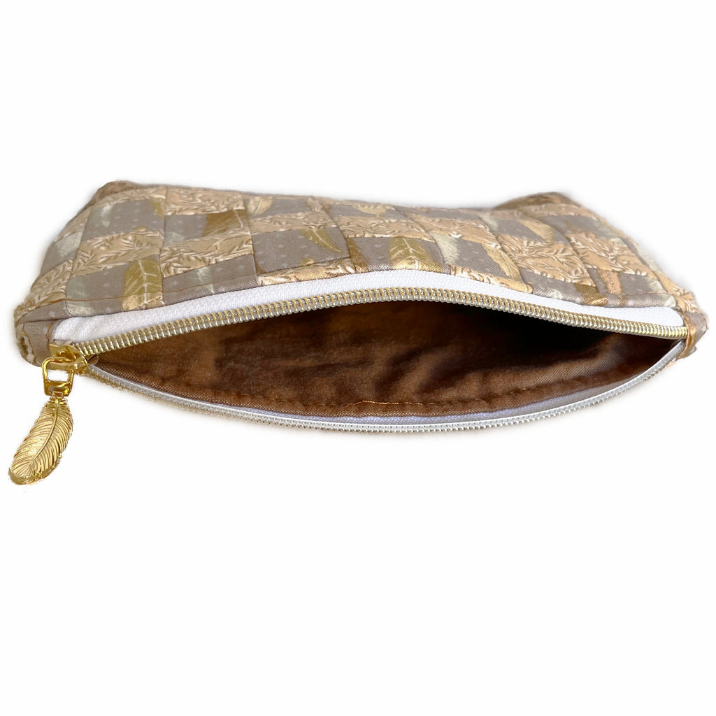 Golden Feathers Pouch